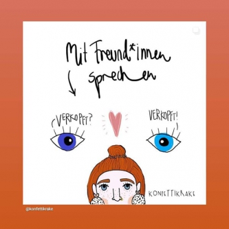 Mit Freundinnen sprechen