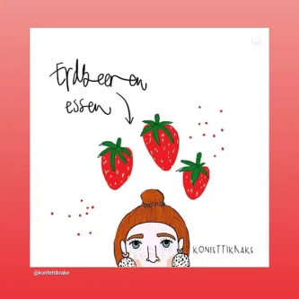 Erdbeeren essen