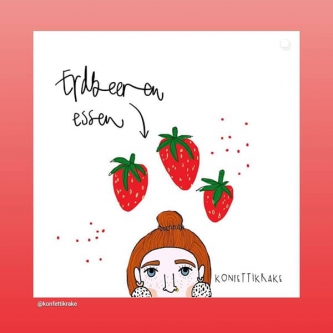 Erdbeeren essen